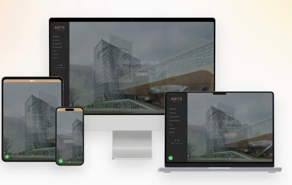 Mimarlık Websitesi Yazılımı v2 Black