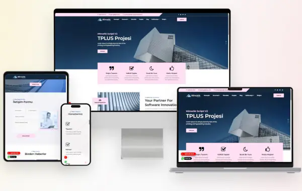 İnşaat & Mimarlık Website Yazılımı v4