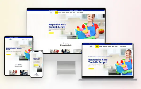 Kuru Temizleme Firması Hazır Website Yazılımı