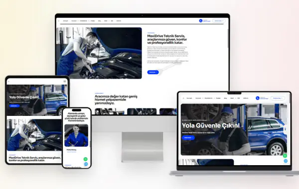 Oto Tamir & Servis Website Yazılımı v1