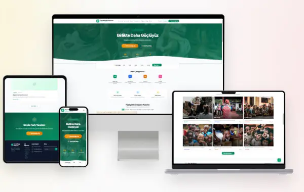 Dernek Tanıtım ve Online Bağış Alma Web Yazılımı