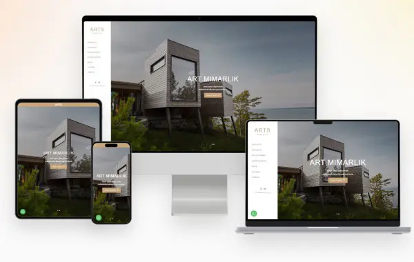 Mimarlık Websitesi Yazılımı v2 White