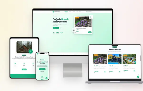 Bungalow Tanıtım ve Kiralama Web Yazılımı
